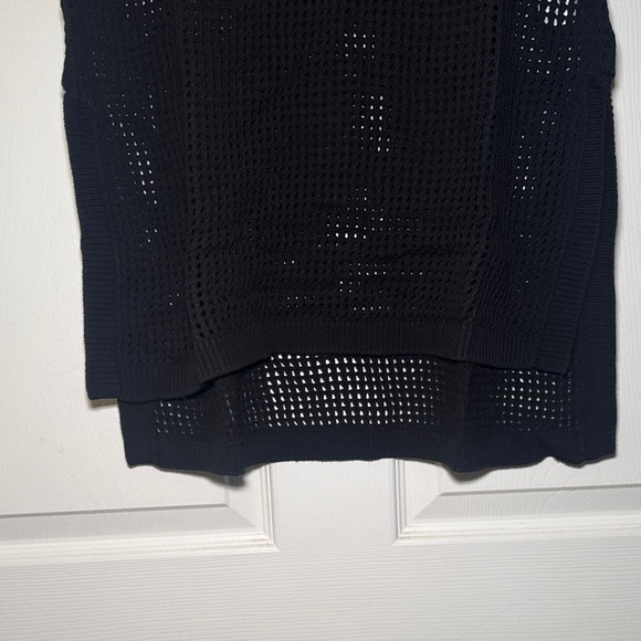 Banana Republic Black Mesh Swim Open Stitch Sweater Coverup - Picture 6 of 12